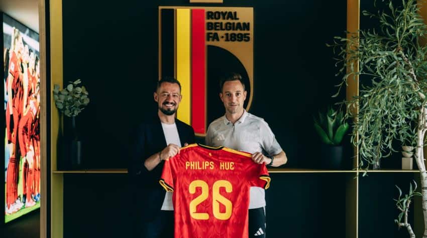 Philips Hue hợp tác cùng KBVB, trang bị ánh sáng thông minh cho ĐT Bỉ tại World Cup 2026